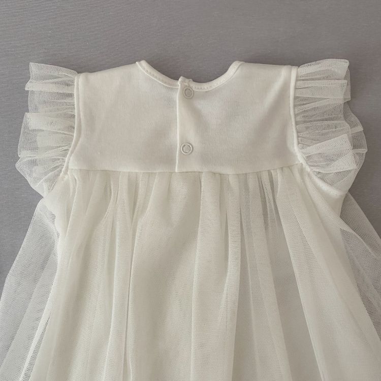 Нарядное платье София для девочки + повязка молочное, 92, Интерлок