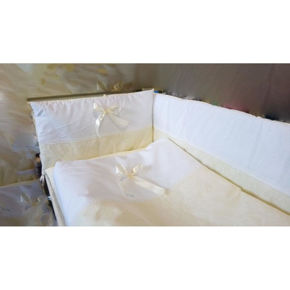 Бортики с постелью Карамель + одеяло + подушка, 90х110 см, бортики с постелью