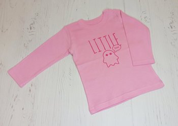 Дитяча футболка з довгим рукавом Little Boo рожева, 80, Рібана