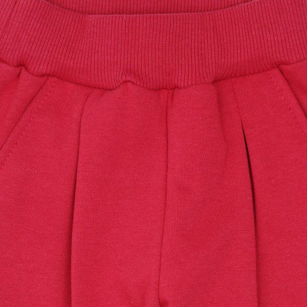Теплые штаны для новорожденной девочки ШР 694 малиновые, 74, Трикотаж Шардон
