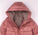 Детская зимняя куртка Пуховик для девочки ягодная, 104, Плащевка