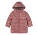 Дитяча зимова куртка Пуховик для дівчинки ягодна
