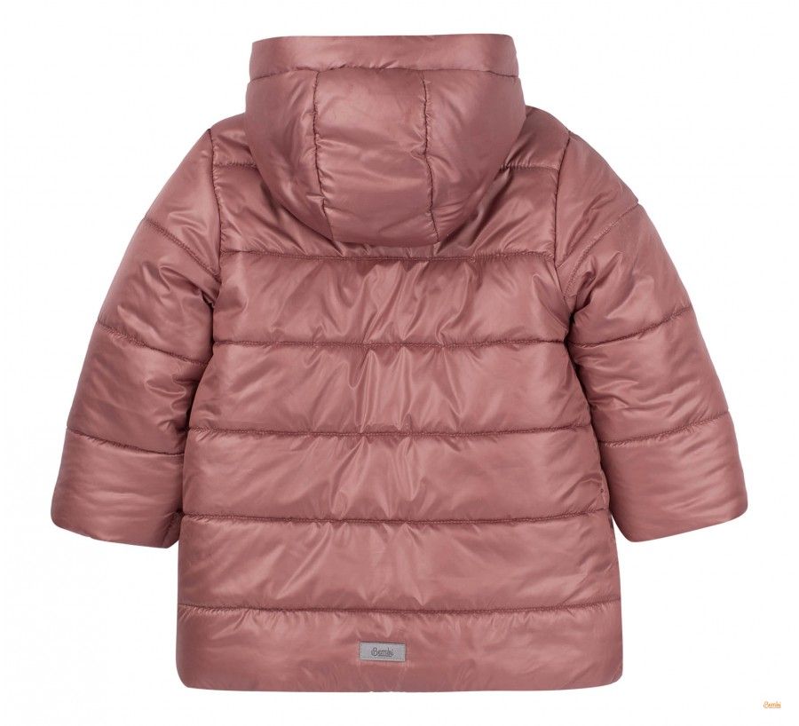 Детская зимняя куртка Пуховик для девочки ягодная