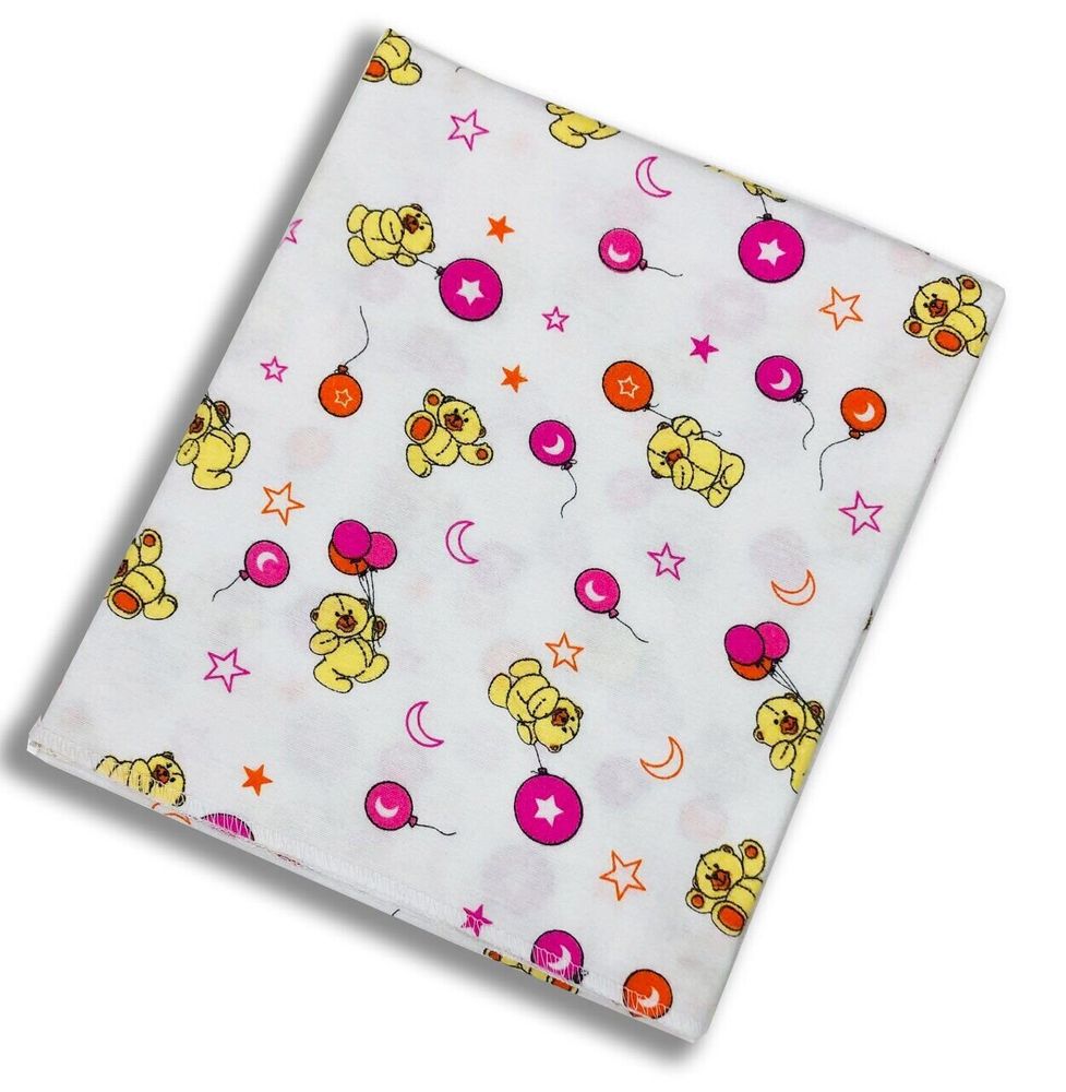 Фланелевые пеленки для новорожденных Розовый шарик, Фланель, байка, 75х90 см