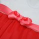 Детское платье Ніжність - 2 для девочки интерлок + фатин красное