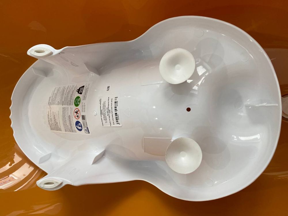 Набір для купання новонароджених ванна дитяча Orange 102 см зі зливом + гірка Соловейко, Помаранчевий