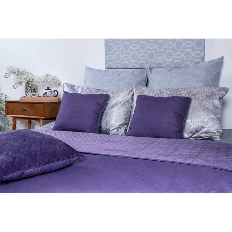 купить Двусторонняя декоративная подушка Velour Violet 40х40 в интернет - магазине в Киеве