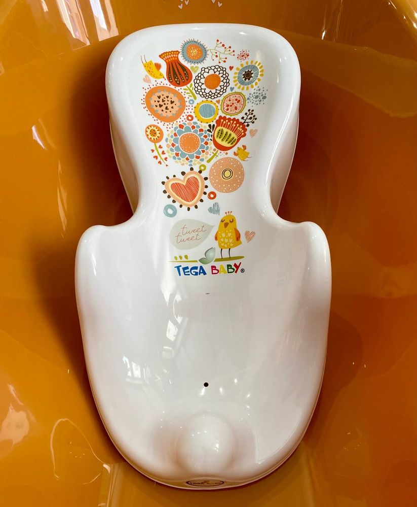 Набор для купания новорожденных ванна детская Orange 102 см со сливом + горка купить на подарок
