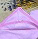 Куточок - рушник для новонародженого Жирафік рожевий, Рожевий, Махра