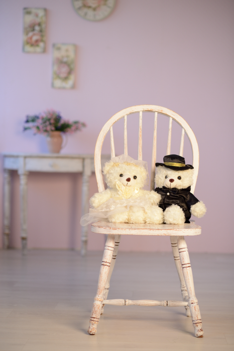 М'які іграшки ведмеді «НАРЕЧЕНИЙ І НАРЕЧЕНА», Білий, М'які іграшки ІНШІ, до 60 см