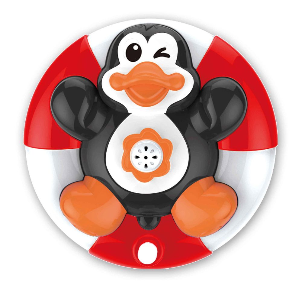 Фото, купити Іграшка для ванної пінгвіна, плаває, працює від батарей, ціна 295 грн
