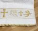 Махровый рушник на крещение Золотой Ангел 90х47 см, Махра, Всесезонное