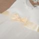 Нарядное платье с заколкой Оленка для малышки молочное, 68, Фатин, Платье