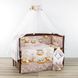 Великий дитячий спальний комплект в ліжечко для новонароджених (120х60) Солодкий Сон з 11 елементів.