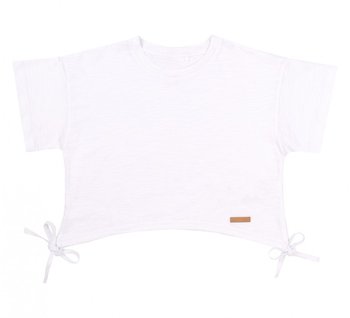 Детская футболка Бантики для девочки супрем белый, 110, Супрем