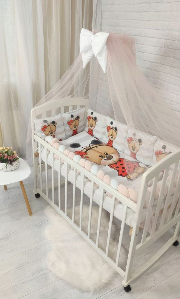 Дитячий спальний комплект з балдахіном Сонечко