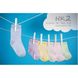 Детские носочки Полосатики для девочки, 12-24 мес (длина стопы 11-12 см), Трикотаж