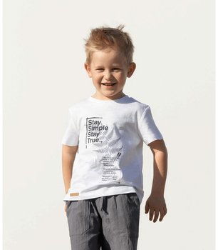Дитяча футболка Stay True для хлопчика супрем білий
