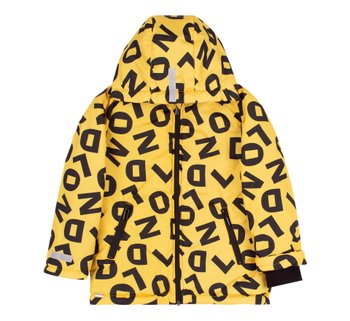 Дитяча демісезонна куртка Letters для хлопчика жовта