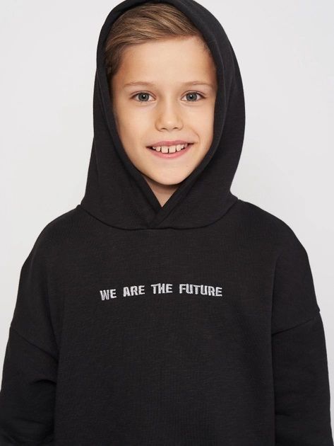 Теплий спортивний костюм The Future для хлопчика чорний, 116, Трикотаж з начосом