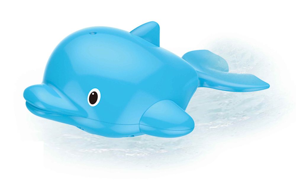 Фото, купить Игрушка для ванной дельфин, плавает,работает от батарей, цена 452 грн