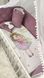 Детский постельный комплект в кроватку для новорожденных со стегаными бортиками на все 4 стороны кроватки Princess