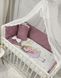Дитячий постільний комплект у ліжечко для новонароджених зі стьобаними бортиками на всі 4 сторони ліжечка Princess