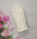 Теплый комплект на выписку с роддома bunny молочный, 56, Вязаное полотно, Модели унисекс
