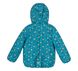 Детская демисезонная куртка для девочки КВІТОЧКА бирюзовая, 98, Плащевка