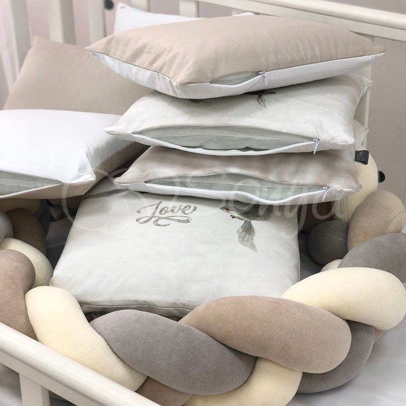 Защитные бортики в кроватку новорожденным Majestic, бортики без постели