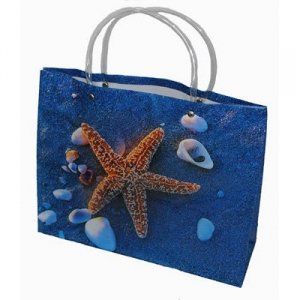 Подарунковий пакет Морська зірка пластик