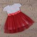 Дитяча сукня Ніжність - 2 для дівчинки кулір + фатин червона