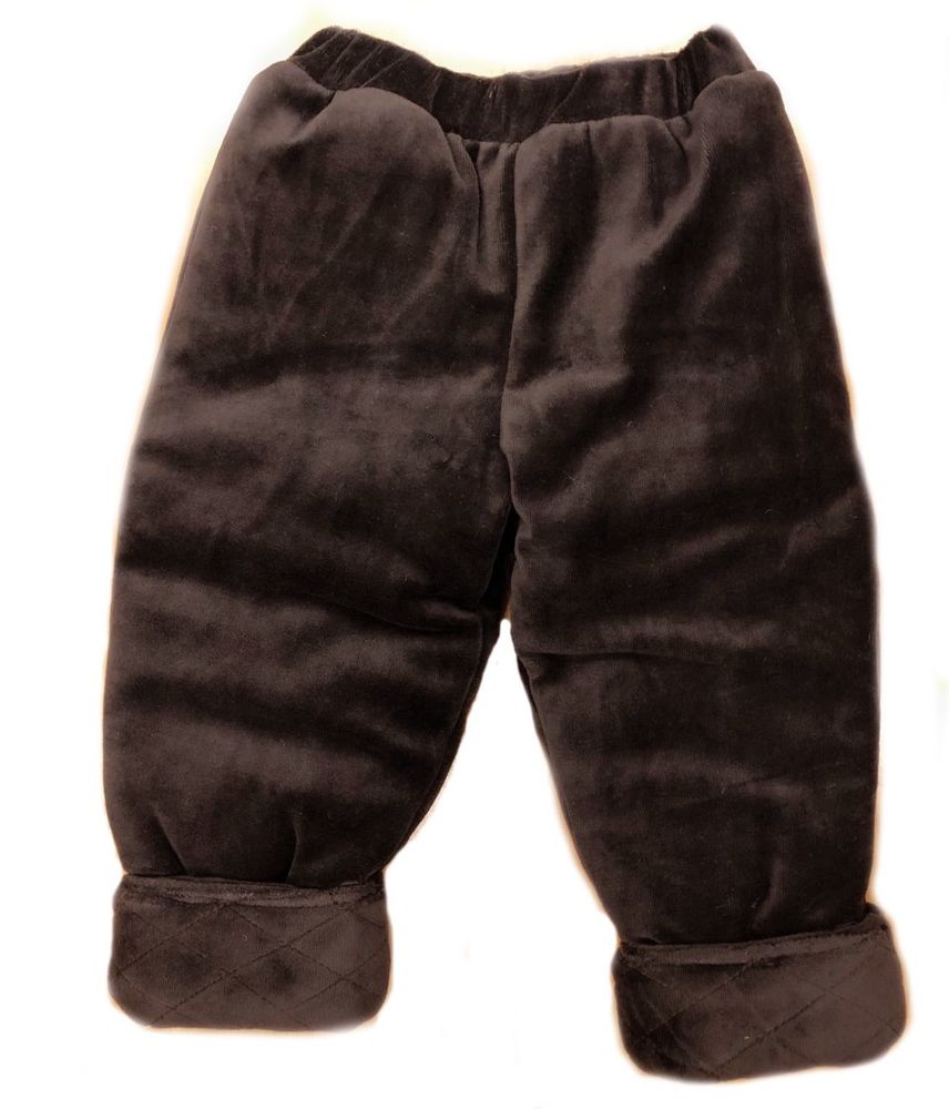 Велюровий костюм на синтепоні Тепла Прогулянка коричневий, 98, Велюр