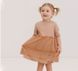 Детское платье Casual для девочки молочное, 92, Трикотаж