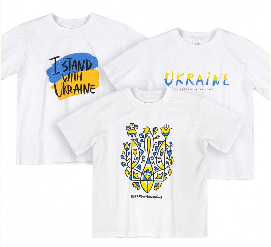 Детская патриотичная футболка Молись за Украину супрем