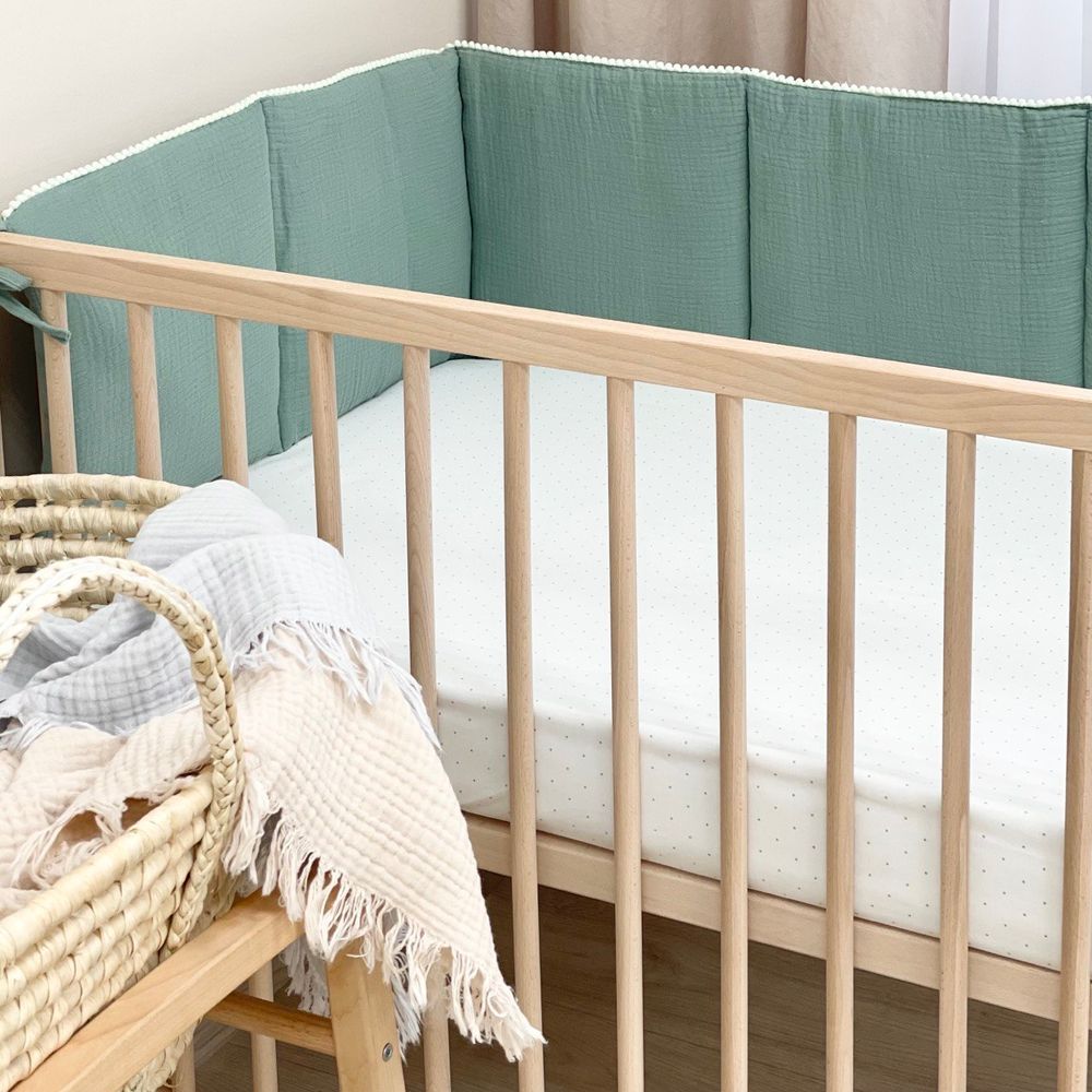 Муслиновий захист у ліжечко для новонароджених Шавлія, бортики без постілі