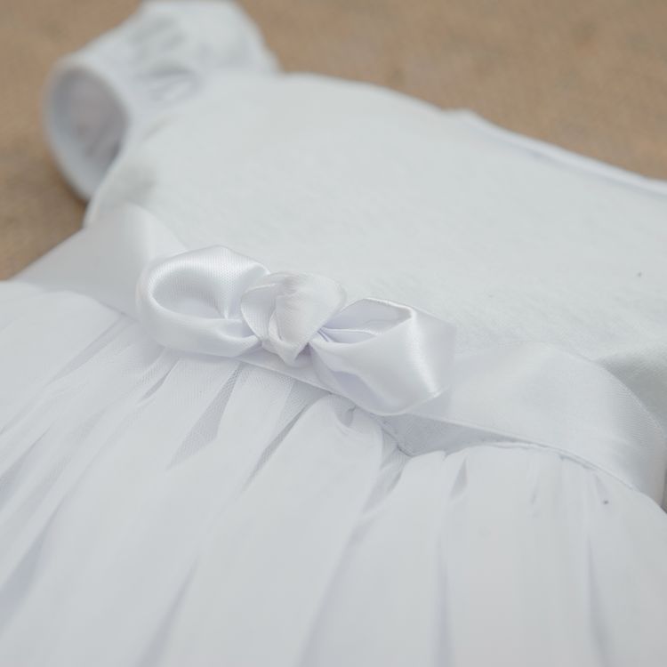 Платье Ніжність - 2 для малышки кулир + фатин белое