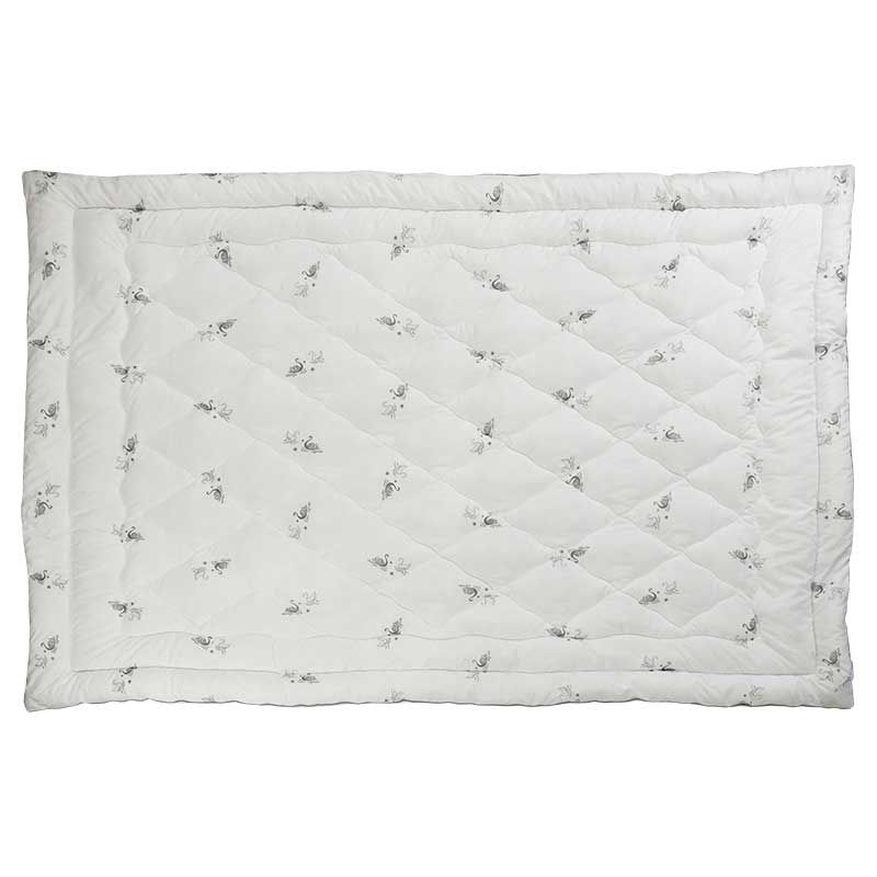 Одеяло из искусственного лебединого пуха "Silver Swan" 172х205, 172х205см (±5 см), Зима, Заменитель лебяжьего пуха, Микрофибра