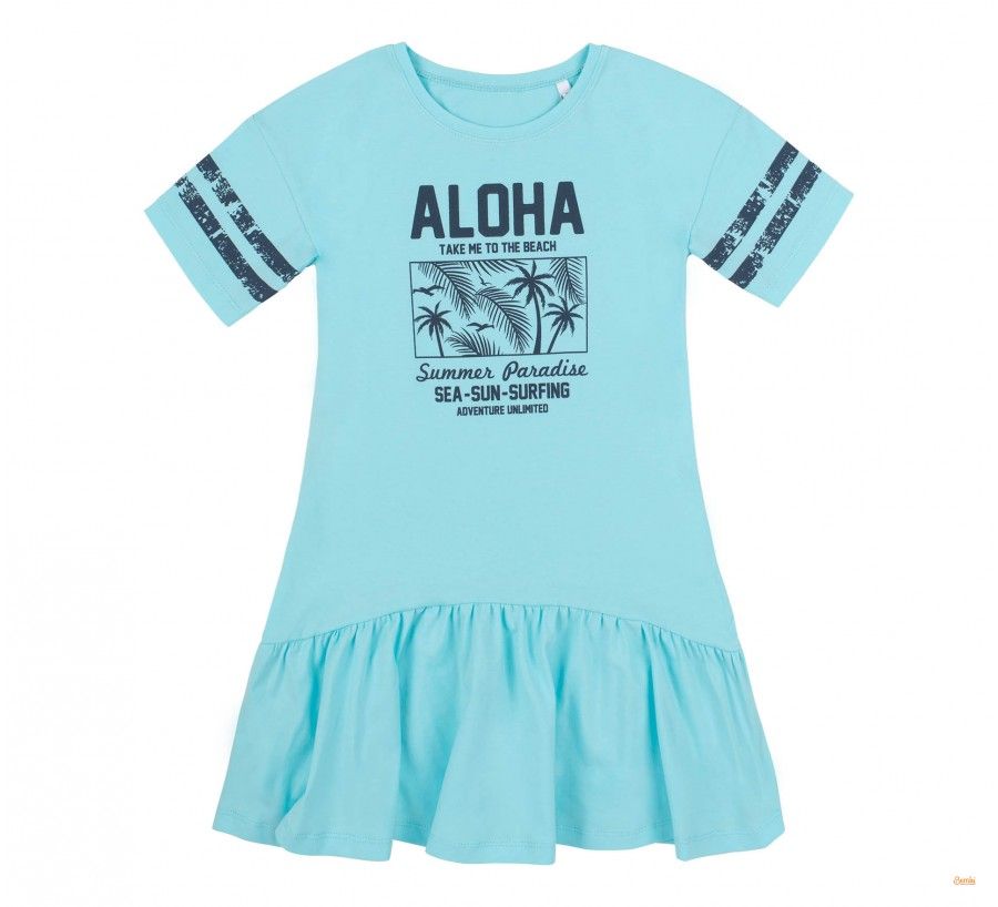 Детское летнее платье Aloha Mint для девочки