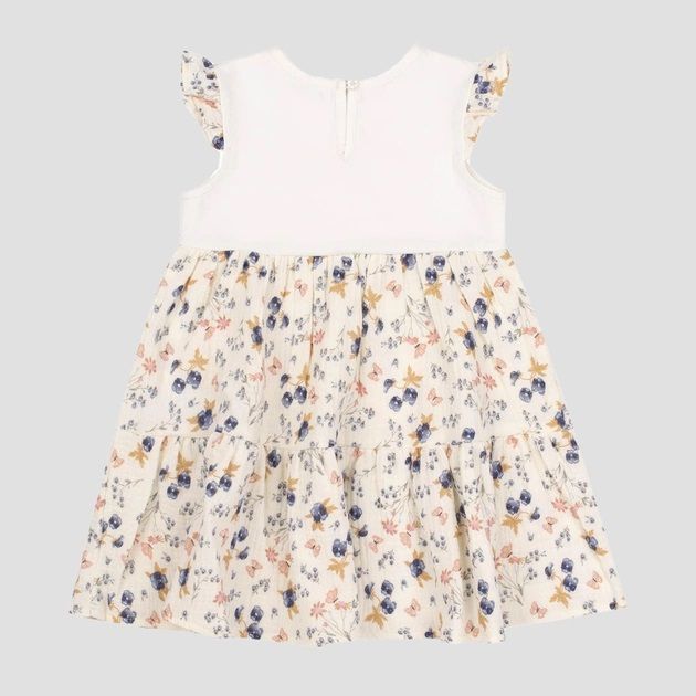 Платье Бабочки и Лето для новорожденной девочки  муслин + супрем, 80, Муслин