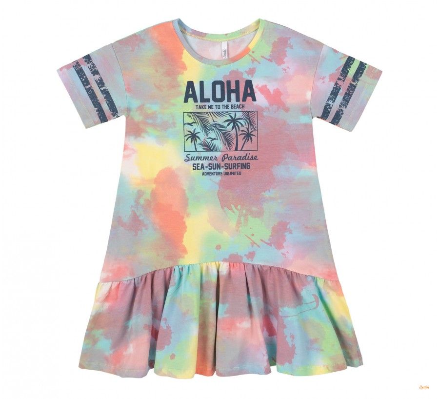 Детское летнее платье Aloha Coral для девочки