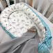 Позиционер - кокон для новорожденных Baby grey-blue, Пена, без подушечки, Коконы стандарт