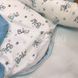 Позиционер - кокон для новорожденных Baby grey-blue, Пена, без подушечки, Коконы стандарт