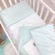 Змінний постільний комплект у ліжечко для новонароджених темна м'ята, 90х110 см