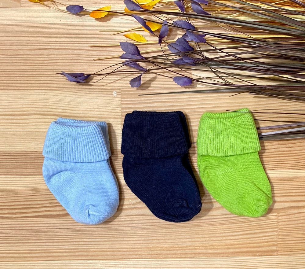Шкарпетки для новонароджених 3 пари для хлопчика