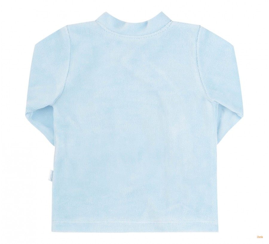 Велюровый комплект Обнимашки для новорожденных голубо-серый, купить по лучшей цене 1 285 грн