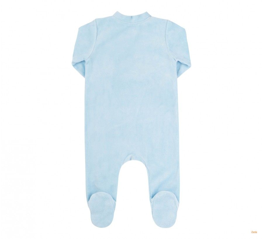 Велюровый комплект Обнимашки для новорожденных голубо-серый, купить по лучшей цене 1 285 грн