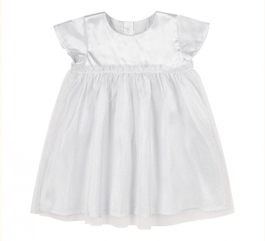 Сукня Атлас + Гіпюр для дівчинки немовляти