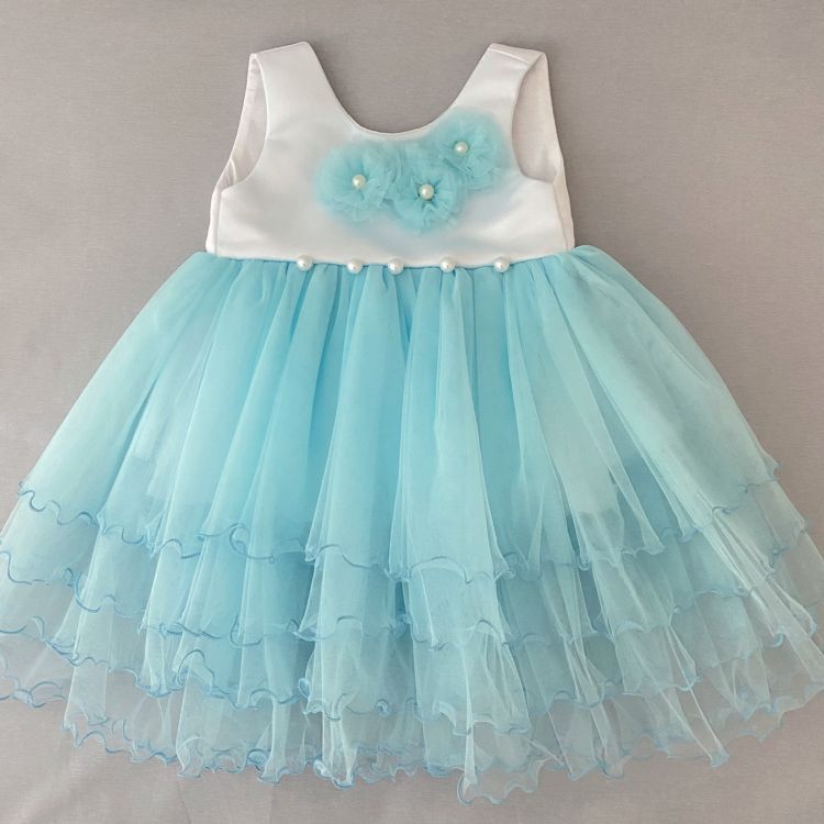 Нарядное платье Наталі для малышки голубое