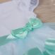 Нарядное платье Маленька Леді для малышки с бирюзовым, 56, Кулир, Платье